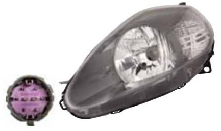 Prasco - FT3424833 - Fiat - Grande Punto - Mod. 09/05-09/09 - Scheinwerfer Rehcts H4-Mit Lwr-Mit Motor-Dunkelgrau Mod. 08 >