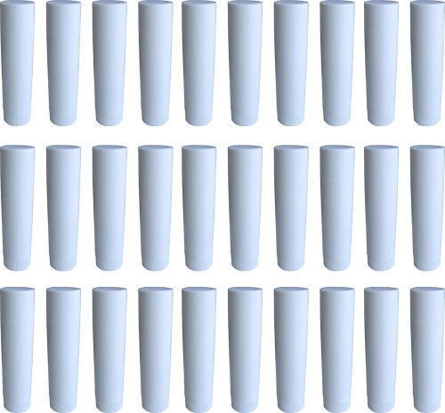 30 Lippenstift-Hülsen weiß, leer, zum Selbstbefüllen