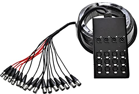 Seismic Audio SACB-12x4x50 12-Channel XLR Low Profile Circuit Board Snake Cable, 50-Feet