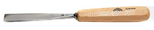Stubai 550450 Couteau à sculpteur forme 4, Gris/beige, 50mm