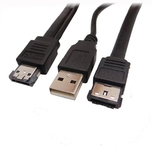 Akust Power eSATA to USB and eSATA Cable 3.3 Feet
