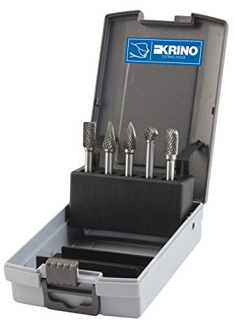 METALWORKS 748160500 Metalworks Fresas Rotativas de Metal Duro, 10mm Diámetro, Caja de 5