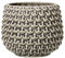 Bloomingville Vaso Pinecone - per Fiori da Interno e Piante da Interno, Piante grasse, Cactus, Orchidee L (16,5 cm ø), Grigio, Ceramica Gres