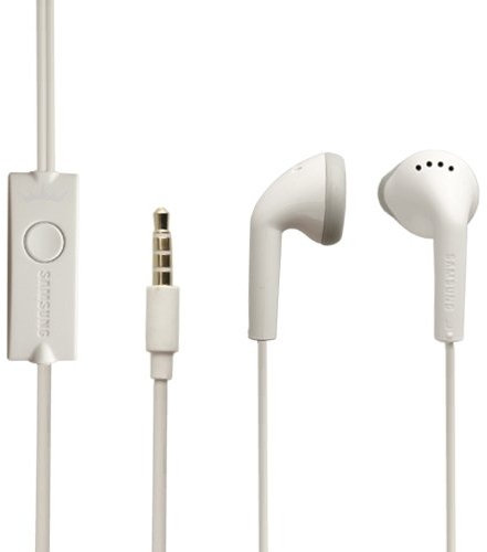 Samsung Original Headset EHS61 in Weiss Galaxy A3 (2016) SM-A310 Kopfhörer Ohrhörer geformt 3,5mm Stecker Stereo Sound Bulk verpackt + gratis Bildschirm Reinigungspad