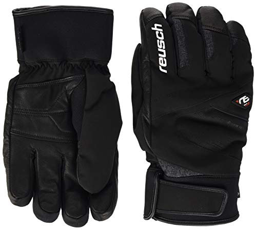 Reusch Herren Beat GTX Handschuhe, Black/White/fire red, 10