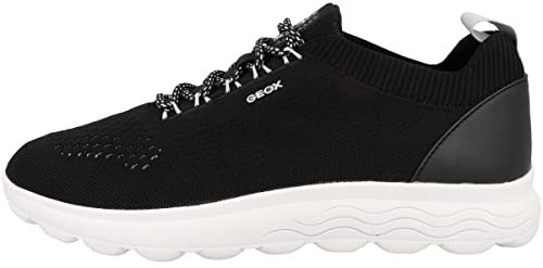 Geox Homme U Spherica A Sneakers, Black, 44 EU
