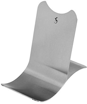 Lurch 210161 Küchenbutler Kochbuch-/ Smartphone-/ Tablethalter Ablage für Koch-/Backutensilien und Topfdeckel, Edelstahl, Silber