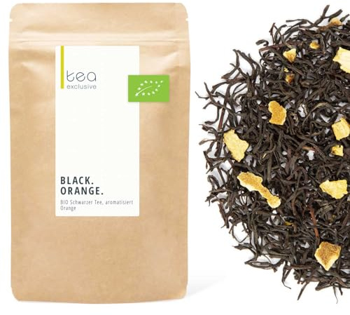 Black Orange, BIO Schwarzer Tee mit sonnengereiften Orangen, anregend-fruchtig, 125g loser Tee - tea exclusive