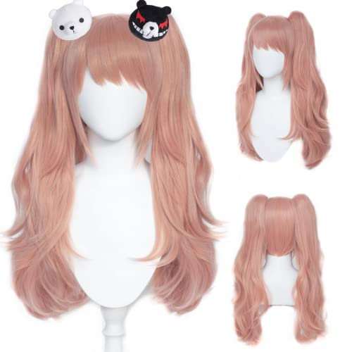 Liamiona Perücke mit Bärenclips Cosplay Perücke Wärme Beständig Synthetische Haar Frauen und Männer Karneval Party Rloe Spielen Perücken
