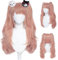 Liamiona Perücke mit Bärenclips Cosplay Perücke Wärme Beständig Synthetische Haar Frauen und Männer Karneval Party Rloe Spielen Perücken