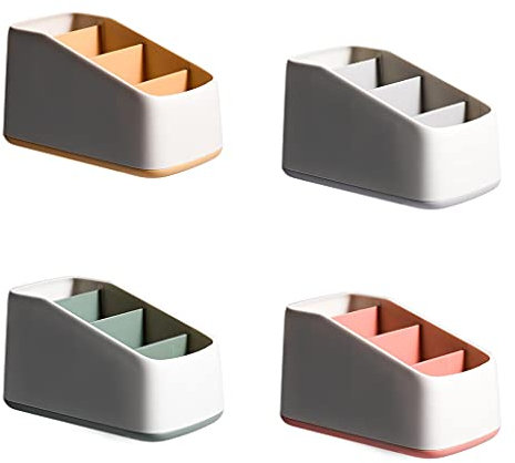 UIILO Boîtes de rangement trapézoïdales pour escalier avec compartiments multiples（Rose）