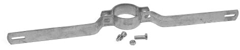 Rohrschelle für Flach-Verkehrszeichen,Typ R390, Lochabstand 900mm,Pfosten-Ø76,1mm