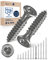 Edelstahlschrauben Torx Holzschrauben 4x50 Edelstahl V2A rostfrei Spanplattenschrauben für Holz Teilgewinde 4mm stark 50mm lang 10 Stück Schrauben Holz A2