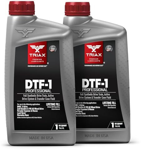 TRIAX DTF-1 Verteilergetriebeöl vollsynthetisch | Lebenslange Füllung | Die ganze Saison bis zu -50 C | Kompatibel mit BMW Xdrive, Audi/VW Quattro, Range Rover, Ford, Porsche und viele andere