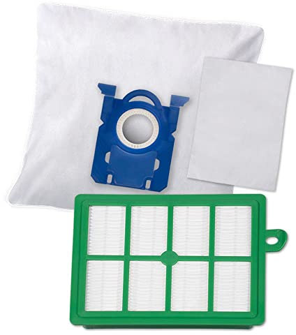 PRIMEBAG - 10 Staubsaugerbeutel + Filter kompatibel mit AFS1W Allergy Plus S-Filter und GR201S S-Bag AEG - Passend z.B. für VX9-2-ÖKO, VX9-4-ÖKOX, VX9-4-8IBX, VX8-2-ÖKO - Bestleistung beim Saugen