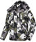 geeksport Winterjacke Herren Warm Parka Winter Wasserabweisend Gefüttert Berg-Skijacke Abnehmbarer Kapuze Snowboardjacke Winddicht Outdoorjacke Camo Seladonglasur L