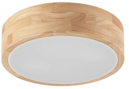 Lindby Ceiling Light Tanju dimmable in Brown Made of Wood for e.g. Living Room & Dining (2 Light Sources, E27) from Ceiling lamp