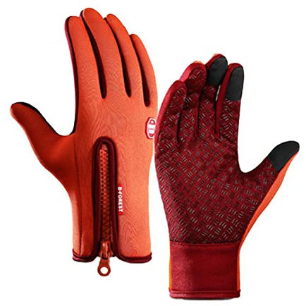 Touchscreen-Handschuhe, Unisex, wasserdicht, warm, Fleece-Handschuhe im Winter, für Radfahren, Sport, Fahren, warme Fleece-Handschuhe im Winter
