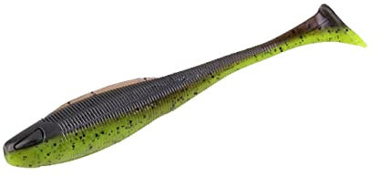 ZECK - Angelköder, Kunstköder, Gummifisch - BA Sexy Swimmer | 10cm - Moor Kiwi | 7 STK.
