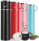 IAGORYUE Water Bottle, 550ml Vacuum Flask, Double-Layer Insulated Thermal Travel Mug with Leakproof Lid & Handle, Reusable Drinks Bottles Stay Hot & Cold Up to 12h for Work Sport Camping Cycling,Black