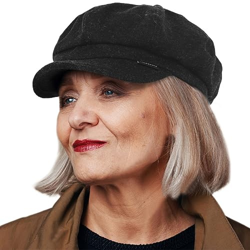 VECRY Frauen Newsboy Caps Vintage Wolle Französisch Beret Hüte Taxifahrer Visier Achteckige Kappe