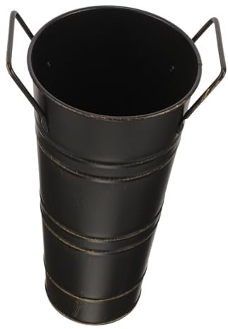 Seau D'Arrangement De Fleurs Porte-Parapluie en Métal pour La Maison/Bureau/Hôtel Vase À Fleurs en Métal Rustique Grand Long Parapluie Base Support De Canne Bronze Égouttoir Fer