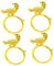 VINTORKY 4 Stück Vogel Serviettenringe Tischdekoration Metall Serviettenschnalle Bankett Serviettenring Serviettenzubehör Metall Serviettenringe Hochzeits Serviettenschnalle