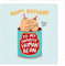 Edition Seidel Premium quadratische Geburtstagskarte mit Umschlag. Glückwunschkarte Happy Birthday Billet Karte für Mann Frau Human Bean lustig Humor (GQ328 SW024)
