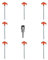 Xshelley 8 Pcs (20.5 cm) Screw in Tent Stakes Heavy Duty Ground Anchors Screw in Tent Pegs Ground Stakes Tent Spikes Metal Tent Spikes,with Hex Head Driver