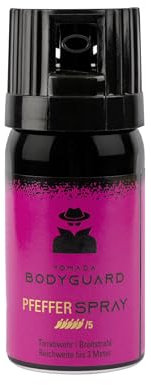 YOMADA Bodyguard Pfefferspray & KO Spray, Premium Tierabwehrspray - Selbstverteidigung Made in Germany - höchst effektiver Schutz gegen alle Arten von Angreifern - Pink Edition