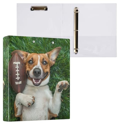 Happy Dog American Football 3-Ringbuch, 3,8 cm, Ordner für die Schule