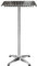 HUOLE 2in1 Stehtisch 70/110 cm Höhenverstellbar Bartisch Quadratisch klappbar Bistrotisch Indoor Outdoor Aluminiumgestell Silber Wetterfest Outdoor 2in1 Bistrotisch Biertisch Bartisch Party