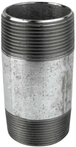 Tube en acier galvanisé 50 x 60 mm 5 cm (50 mm) de diamètre raccords filetés