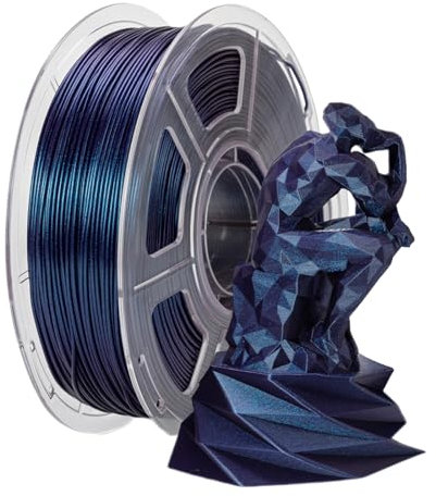 BORDSTRACT Filamenti per stampante 3D, 1,75 mm 1kg Magic Color Bubble-No PLA Neat Lines, filamenti per stampa viola magici nebulosi adatti alle comuni Stampanti 3D
