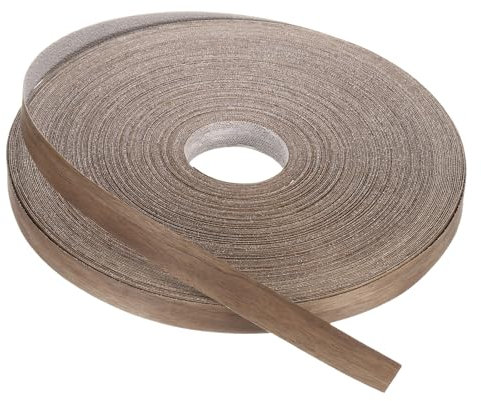 PATIKIL Walnut Edge Banding, 25 mm x 75 m Wood Veneer Tape Pre-glued Flexible Plywood Edge Banding with Hot Melt Adhesive for Furniture Restoration(1 x 250ft)