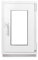 Framex Ventana de sótano PVC pequeña blanca de ANCHO x ALTO 40 x 60 cm (400 x 600 mm), doble acristalamiento (32 mm), oscilobatiente, DIN derecha, Premium