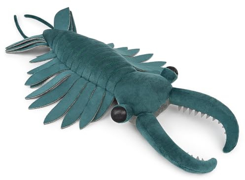 lilizzhoumax Anomalocaris plüschtier 53cm/20.8Zoll Simuliertes Tier Kawaii Realistische Kuscheltier Tiefseetiere Spielzeug für Wilde Tiere Geschenk Geburtstagsfeier für Kinder Stofftier - Grün