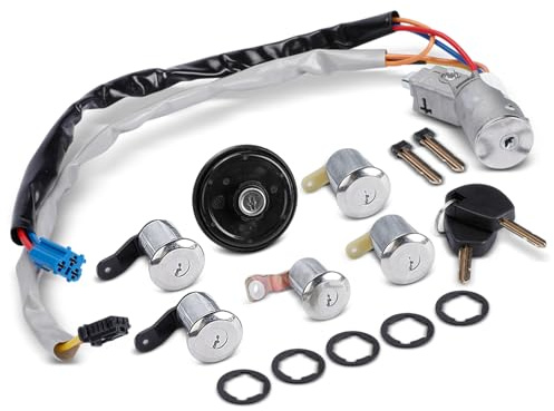 Frankberg Cilindro de cerradura de puerta delantero y trasero 4162CH | Compatible con: Partner Plataforma/Chasis 5 G , Berlingo/Berlingo First MPV GFK GJK MF