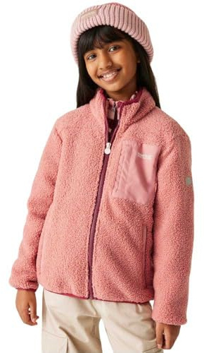 Regatta Frankie Kinder Winterjacke mit durchgehendem Reißverschluss, warm, Fleece, Borg, isoliert