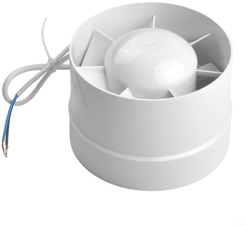 GLOBALHUT Quiet Inline Bathroom Fan, 4 5 6 100 125 150 Mm Inline Extractor Fan Air for Bathroom, Office, Kitchen, Grow Room(5”)