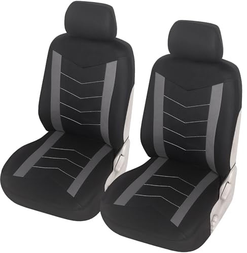 upgrade4cars Housse de Siege Voiture Universelle Noir Gris