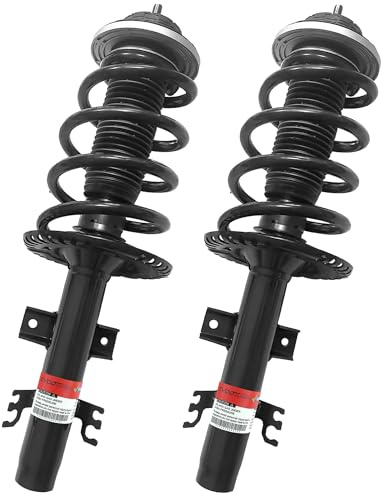 2x Komplett Stoßdämpfer Federbein Satz Vorne für VW T5 2.0TDI, 2.5TDI, 3.2 | 2003-2019 Links und Rechts mit Schraubenfeder und Domlagern 7H0413031K, 7H5413031D