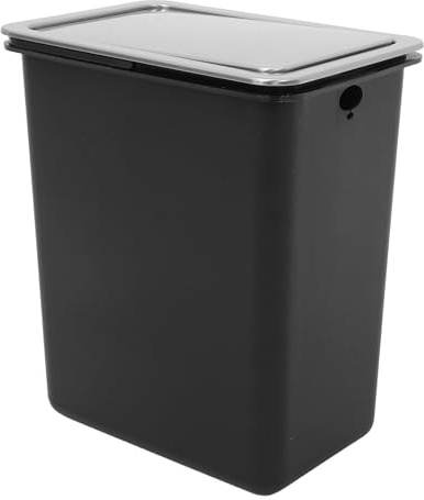 Hemobllo Poubelle Cuisine Encastrée sur Plan de Travail avec Couvercle Basculant en Acier Inoxydable, Bac Inox 3 Pièces D-260z-430, Gestion Hygiénique des Déchets, Anti-odeurs, Adaptée