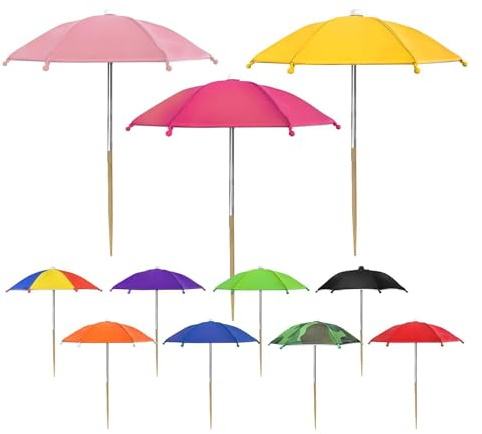 Zitreeqs 11 Stück Pflanzenschirme Für Outdoor Pflanzen, 27cm Gartenschirm Für Pflanzen, Pflanzenschutz Regenschirm Garten Sonnenschirm Sonnenschutz Für Terrassenblumen Gemüses Sukkulenten
