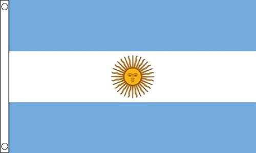 Flagtex Argentina Bandera, Unisex, Multicolor, L