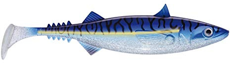 Jackson Sea Unisex – Erwachsene 10C4050801037091C10 Jackson Gummifisch Norwegen Angeln Köder-The 23cm Blue Mackerel, Bunt, Normal