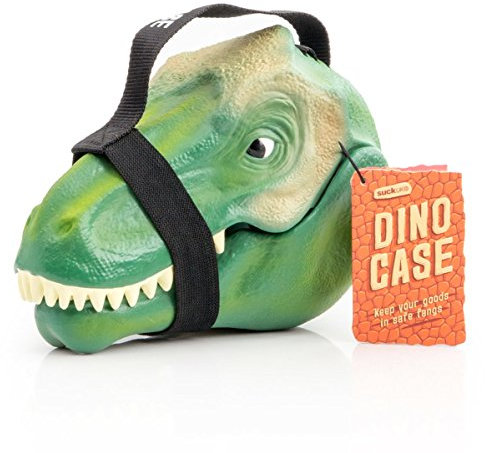 Suck UK Dinosaur Lunch Box in Cute T-Rex Head Design | Kids Multi-Use Snack Container & Toy Storage Carry Handle | Preschool & Travel Food Lunch Bag for Boys & Girls Unique Gift for Dinosaur Lovers