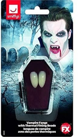 Smiffys 48443 Vampire Fangs, Unisex Adult, White, One Size