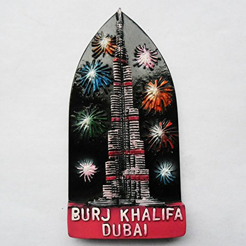 Kühlschrankmagnet, Motiv: Burj Khalifa Turm von Dubai, Souvenir, Heim- und Küchendekoration, Dubai Kühlschrankmagnet