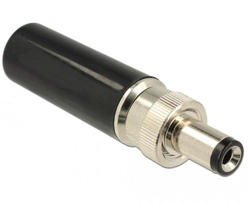 DeLock Steckverbinder DC 5,5 x 2,1 mm mit Länge 9,5 mm Hohlstecker (89913)
